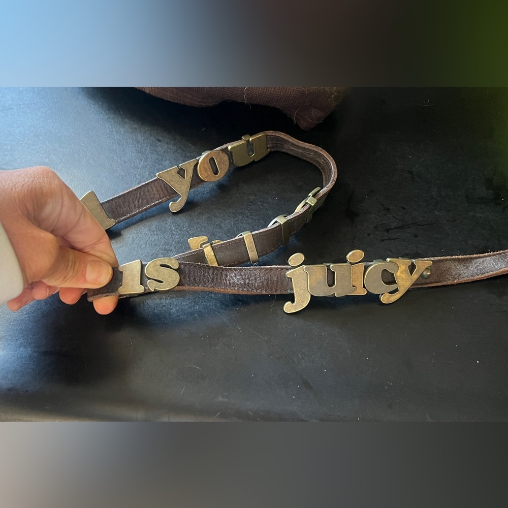 Vintage Juicy Couture Brown Leather Belt